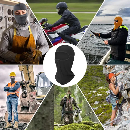 Vista 6 de Ski Mask for Men Women, Balaclava Face Mask Men, Pooh Shiesty Mask, Full Face Mask UV Protection Outdoor Sports