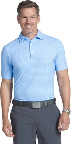 Vista 4 de IBKUL Men's Curled Waves Golf Polo