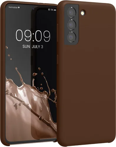 Vista 152 de kwmobile Funda compatible con Samsung Galaxy S9 - Funda de silicona TPU con acabado suave - Blue Reef