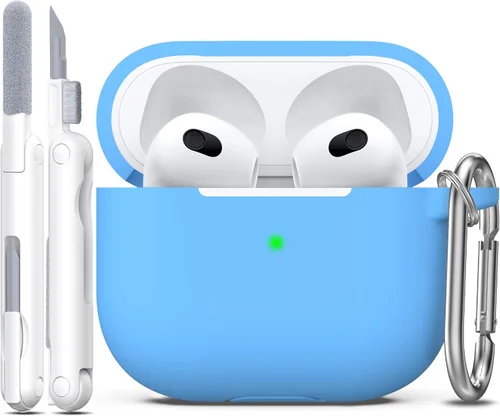 Vista 26 de R-fun for AirPods 2nd/1st Case Silicone Cover, Banana Violet Violeta plátano