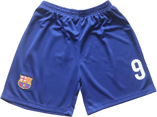 Vista 5 de Juego de calcetines cortos de fútbol para niños 20232024 Barca Home #9 Robert Lewandowski Football Soccer Kids Jersey, tallas juveniles