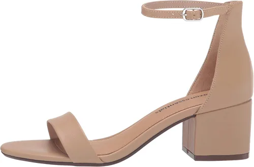 Vista 8 de Tienda Essentials - Sandalias de tacón con dos correas para mujer