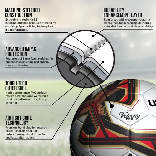 Vista 5 de Soccer Balls for Kids and Adults - 6-Pack with Sizes 3, 4, 5 - Includes Ball Pump and Carry Bag
