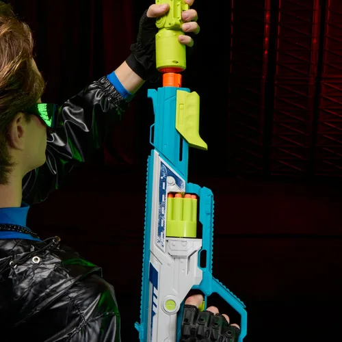 Vista 9 de Nerf Rebel Ops Deadeye Blaster, 24 dardos de espuma Nerf Elite, Shieldstock y accesorios de barril de alcance, juguetes de regalo para niños, a