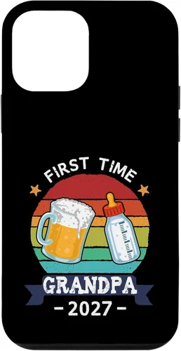 Vista 16 de First Time Grandpa 2027 Proud New Dad Grandpa Case for iPhone 17