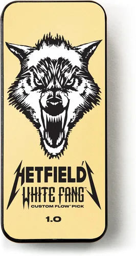 Vista 2 de Jim Dunlop Hetfield - Lata para púas de colmillo blanco de 0.039 in