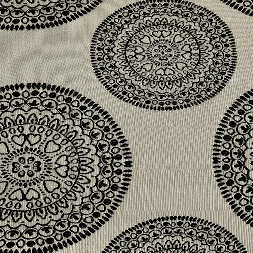 Vista 3 de Superior Cordon - Cortinas de jacquard para habitación y ventana, con ojales de acero inoxidable, clásico ecléctico transicional, juego de 2 paneles