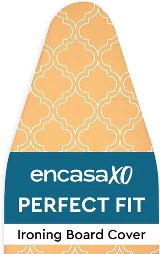 Vista 10 de Encasa XO Funda para tabla de planchar y almohadilla 42"x14" - Acolchado grueso de fieltro de 3mm, ajuste con cordón y bloqueo, fácil de colocar