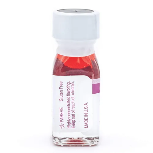 Vista 4 de LorAnn Raspberry SS Flavor, 1 botella de dram (0.0125 fl oz - 0.1 fl oz - 1 cucharadita) - Paquete de 3 - incluye una receta