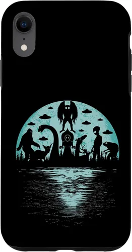 Vista 25 de Bigfoot Nessie Mothman and Aliens Cryptid Ovnis Cryptozoology - Carcasa para iPhone 17