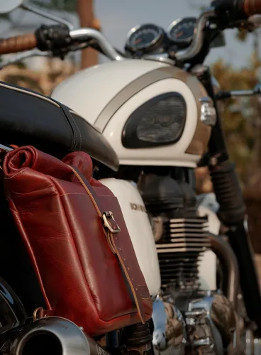 Vista 4 de Trip Machine Company Leather Mini Pannier - Vintage Tan