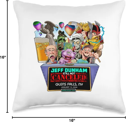 Vista 4 de Jeff Dunham Glens Falls, NY (2024) Almohada de tiro