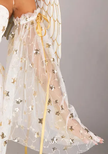 Vista 5 de Disfraz de Ángel Premium para Mujer Talla Plus Multicolor