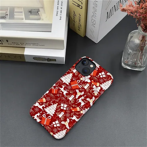 Vista 6 de Funda para iPhone 13 iPhone 14, a prueba de golpes, funda protectora híbrida de 2 capas, doble protección contra caídas, antiarañazos, diseño