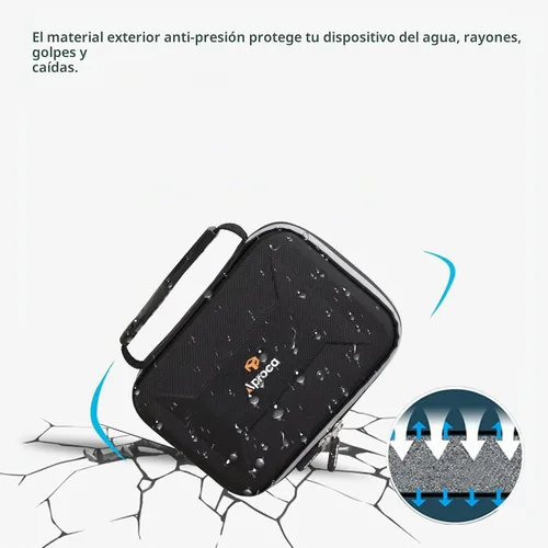 Vista 7 de Aproca Funda compatible con cámara digital Sony ZV-1, bolsa de almacenamiento portátil para kit de accesorios de vlogger (solo funda)