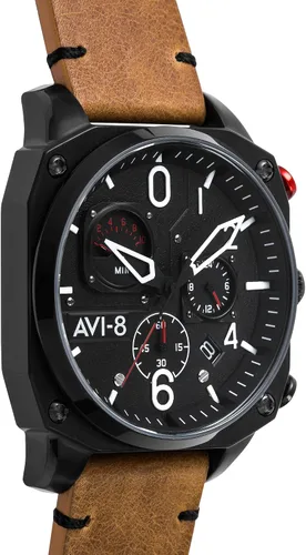 Vista 2 de AVI-8 Hawker Harrier II Retrograde Edition Watch - BlackBrown