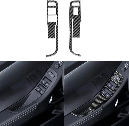 Vista 9 de Adhesivo de fibra de carbono suave de fibra de carbono para puerta interior de automóvil, botón de elevación, cubierta del interruptor, accesorios