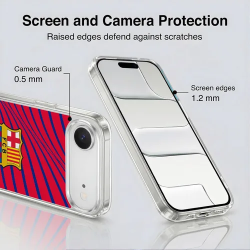 Vista 249 de Head Case Designs Funda de gel suave con licencia oficial del FC Barcelona Barca Crest Graphics [protección de grado militar] compatible con Apple