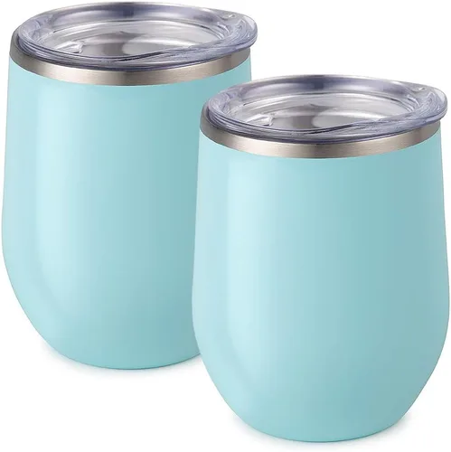 Vista 15 de Vaso de vino Maars Bev sin soporte de con paredes dobles aislantes al vacío de acero inoxidable de 12 onzas, Fucsia