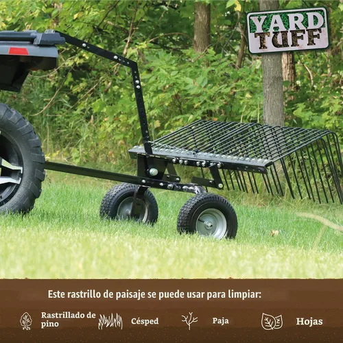 Vista 5 de Yard Tuff - YTF-60PSR Rastrillo para paja, 60".
