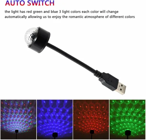Vista 8 de TITA-DONG Mini lámpara de proyección LED de estrella, 9 modos funcionales, proyector USB, luz ajustable romántica de luz de estrella para coche