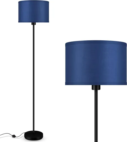 Vista 12 de AUQUEE Floor Lamp, Standing Lamp, Modern Stand Up Lamps with Purple Lampshade, 59" Tall, Foot Switch, Simple Living Room Decor for Kids Room, Girls