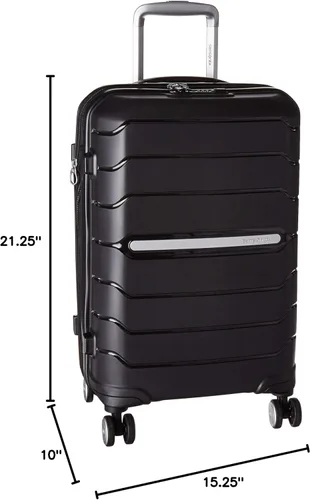 Vista 113 de Samsonite Freeform – Maleta rígida, expandible con ruedas dobles giratorias, Blanco