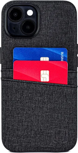 Vista 9 de Dockem Funda para iPhone 14 con placa de metal integrada para montaje magnético y 2 bolsillos para tarjetas: Cartera Luxe M2, piel sintética