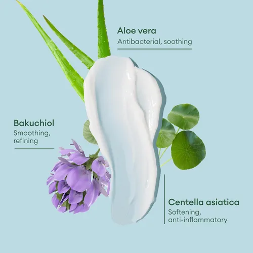 Vista 4 de LUMA & LEAF Clear Slate - Suero de niacinamida para la cara, enrojecimiento y alivio del acné con bakuchiol y aloe vera, suero facial vegano