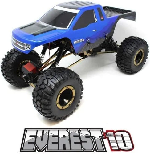 Vista 4 de Redcat Racing Everest-10 - Rastreador eléctrico de rocas con electrónica impermeable, control de radio de 2.4 GHz (escala 1/10), azul/negro