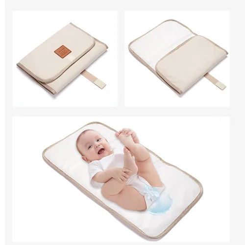 Vista 2 de Cambiador portátil plegable para pañales de bebé, cambiador de pañales impermeable Cambiador de pañales de viaje Hoja de cambio de pañales