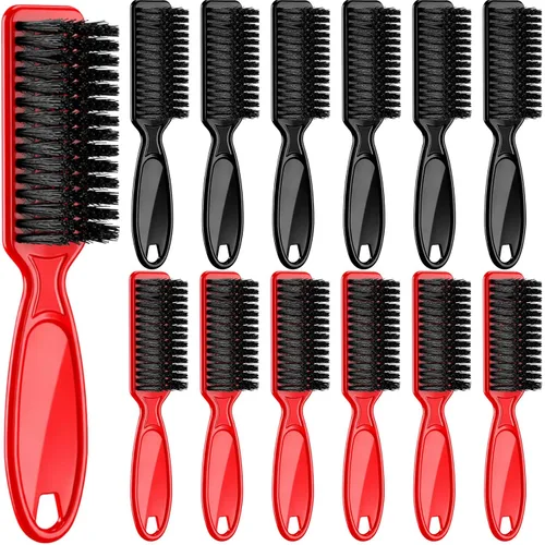 Vista 16 de Patelai 12 cepillos para cortaúñas para peluquero, color negro