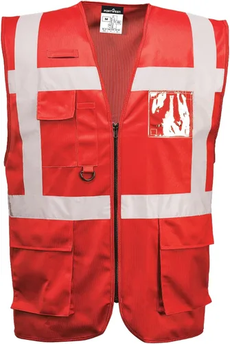 Vista 5 de Portwest Chaleco de trabajo de seguridad ejecutivo F476 Iona con cinta reflectante