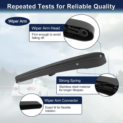 Vista 4 de X AUTOHAUX Juego de brazos de limpiaparabrisas trasero para Buick Encore 2012-2016 2018-2022