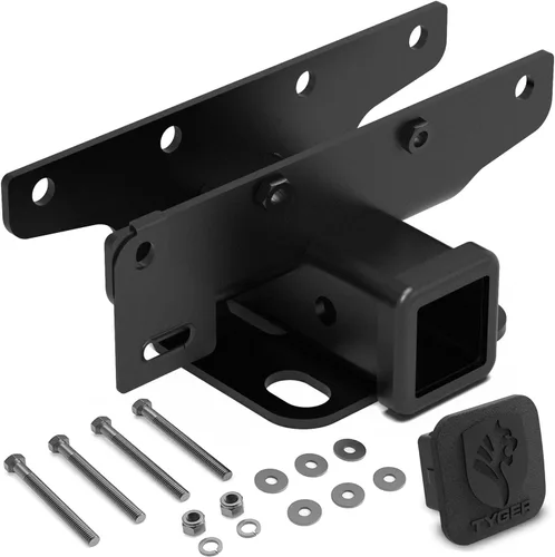 Vista 10 de TYGER Combo de remolque: enganche receptor de 2 pulgadas, arnés de cableado y cubierta de enganche para Wrangler JK 2Dr y 4Dr 2007-2018