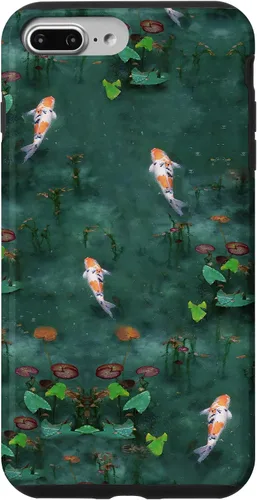 Vista 12 de Emerald Green Majestic Zen Water Garden Japanese Koi Fish Case for iPhone 17
