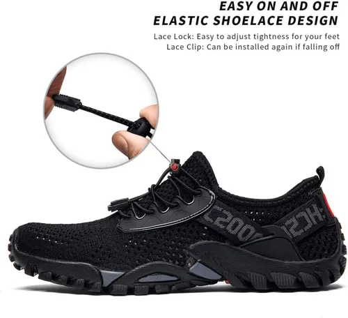 Vista 4 de SOBASO Zapatos de agua para mujeres y hombres, secado rápido, para natación, playa, zapatos acuáticos para deportes acuáticos, buceo, senderismo
