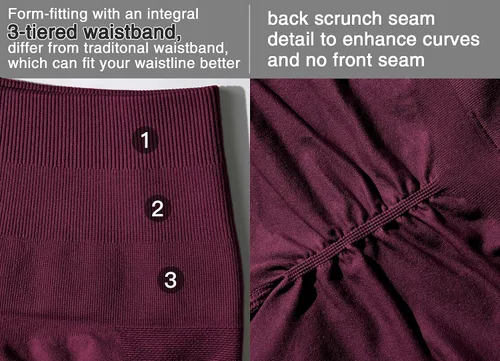 Vista 5 de YEOREO Women Seamless Scrunch Workout Shorts High Waisted Intensify Running Gym Yoga Workout