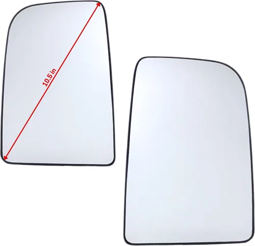 Vista 10 de Spieg Espejo de brazo largo para el lado del conductor, repuesto de cristal superior para Dodge Freightliner Mercedes Sprinter Van 2008-2021