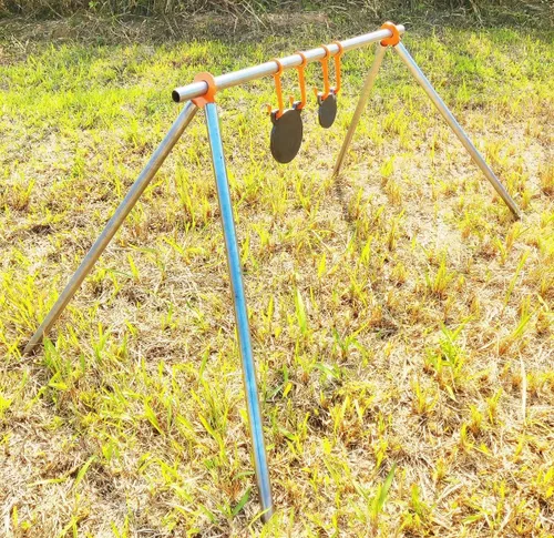 Vista 5 de Steel Target Hanger, AR500 Steel Target Kit Hanging Hook for 1 Inch EMT Conduit