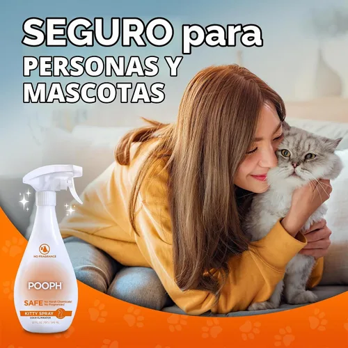 Vista 7 de POOPH Spray eliminador de olores para gatos, 32 onzas, paquete de 2