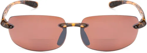 Vista 8 de Mass Vision 'The Influencer' - Gafas de sol de lectura bifocales ligeras para hombres y mujeres con protección UV400 Carey