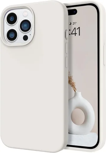 Vista 21 de Telaso Funda compatible con iPhone 14, silicona líquida de goma de gel suave para iPhone 14, funda delgada para teléfono con forro de microfibra