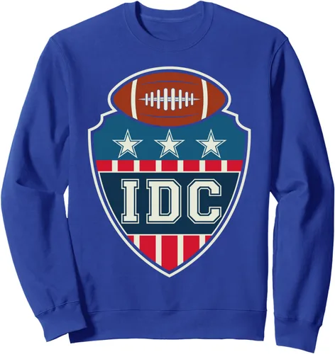 Vista 4 de IDC American Football Lover - Sudadera retro, Negro