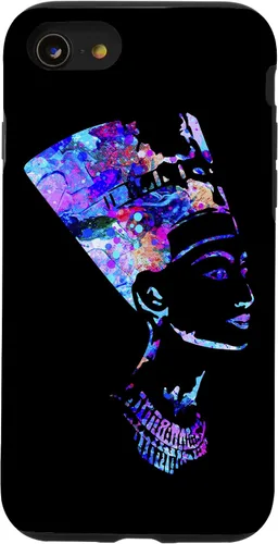 Vista 18 de Funda para iPhone 16 con diseño de reina egipcia Nefertiti