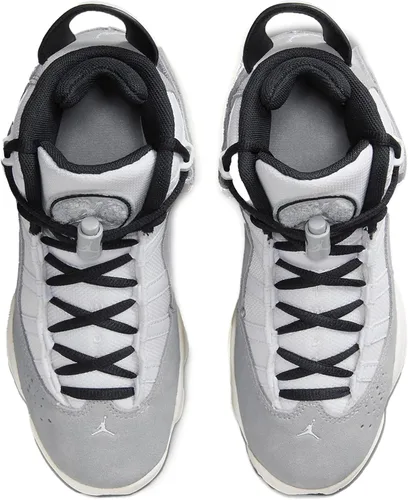 Vista 5 de Jordan Big Kid's 6 Rings BG Lt Smoke GreyWht-Blk Sail (FJ4651 077)