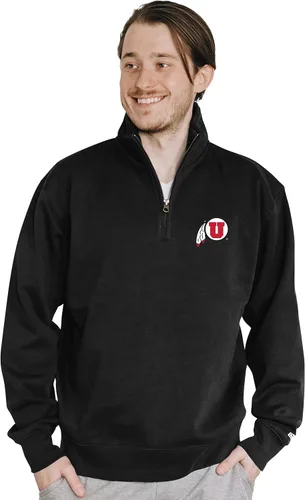 Vista 19 de Blue 84 Sudadera con cremallera de un cuarto para hombre de la NCAA