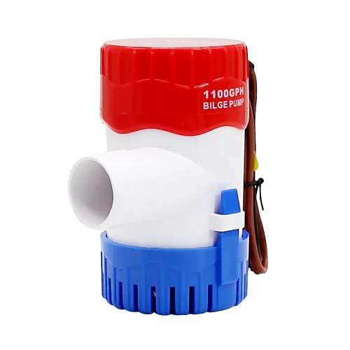 Vista 13 de Bomba de agua automática de 1100 GPH, bomba de sentina de 12 V, equipada con interruptor flotante interno, adecuada para submarinos, charcos