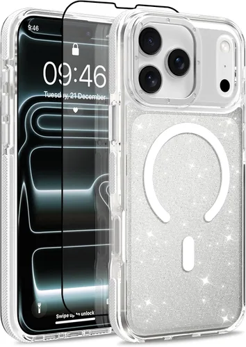 Vista 16 de Funda magnética para Google Pixel 10 Pro XL [compatible con Magsafe] [bonito diseño fluorescente de moda] a prueba de golpes, delgada, translúcida