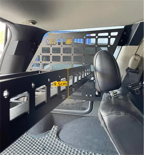 Vista 5 de para Jeep Grand Cherokee WJ 1999-2004 Panel de Almacenamiento Modular de Rejilla de Modificación de Malla Molle para el Maletero Trasero de Aleación